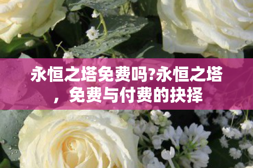 永恒之塔免费吗?永恒之塔,免费与付费的抉择 永恒之塔免费吗?永恒之塔,免费与付费的抉择