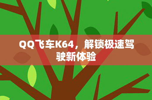 QQ飞车K64，解锁极速驾驶新体验
