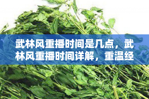 武林风重播时间是几点,武林风重播时间详解,重温经典对决,不错过每一刻精彩 武林风重播时间是几点,武林风重播时间详解,重温经典对决,不错过每一刻精彩