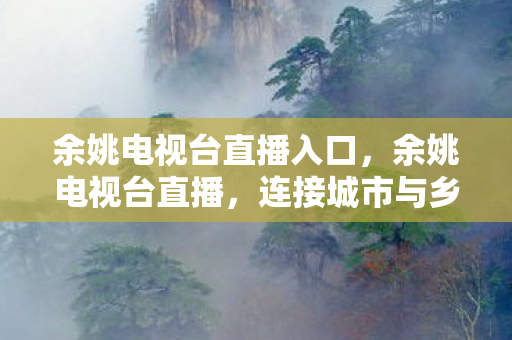 余姚电视台直播入口,余姚电视台直播,连接城市与乡村的桥梁 余姚电视台直播入口,余姚电视台直播,连接城市与乡村的桥梁