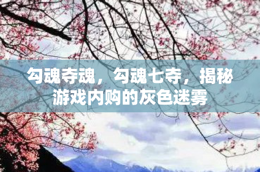 勾魂夺魂,勾魂七夺,揭秘游戏内购的灰色迷雾 勾魂夺魂,勾魂七夺,揭秘游戏内购的灰色迷雾