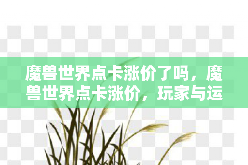 魔兽世界点卡涨价了吗,魔兽世界点卡涨价,玩家与运营商的博弈 魔兽世界点卡涨价了吗,魔兽世界点卡涨价,玩家与运营商的博弈