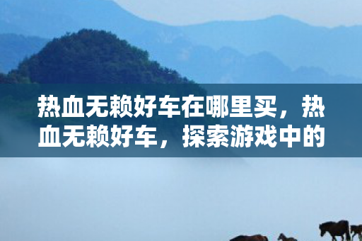 热血无赖好车在哪里买，热血无赖好车，探索游戏中的豪华座驾