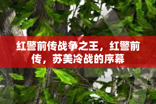 红警前传战争之王，红警前传，苏美冷战的序幕