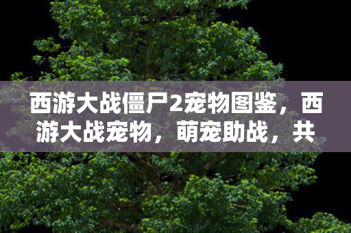 西游大战僵尸2宠物图鉴，西游大战宠物，萌宠助战，共闯西游新纪元