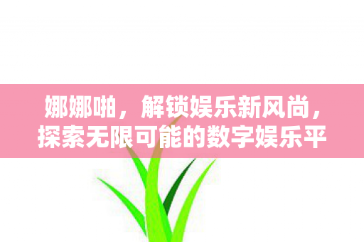 娜娜啪，解锁娱乐新风尚，探索无限可能的数字娱乐平台