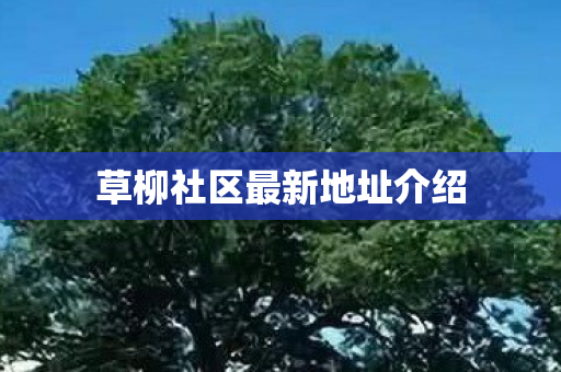 草柳社区最新地址介绍 草柳社区最新地址介绍