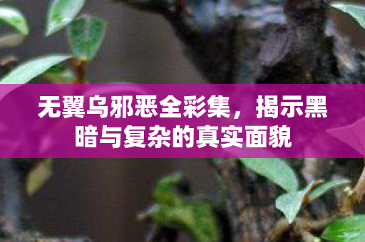 无翼乌邪恶全彩集,揭示黑暗与复杂的真实面貌 无翼乌邪恶全彩集,揭示黑暗与复杂的真实面貌