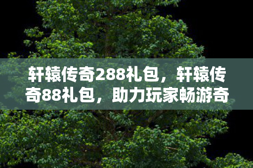 轩辕传奇288礼包，轩辕传奇88礼包，助力玩家畅游奇幻世界的神秘钥匙