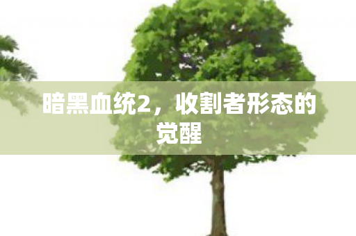 暗黑血统2,收割者形态的觉醒 暗黑血统2,收割者形态的觉醒