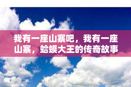 我有一座山寨吧，我有一座山寨，蛤蟆大王的传奇故事