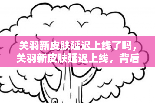 关羽新皮肤延迟上线了吗,关羽新皮肤延迟上线,背后的故事与期待 关羽新皮肤延迟上线了吗,关羽新皮肤延迟上线,背后的故事与期待