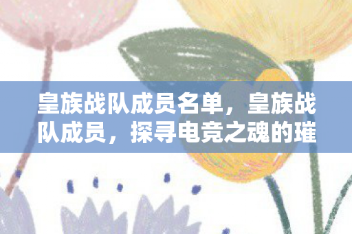 皇族战队成员名单,皇族战队成员,探寻电竞之魂的璀璨篇章 皇族战队成员名单,皇族战队成员,探寻电竞之魂的璀璨篇章
