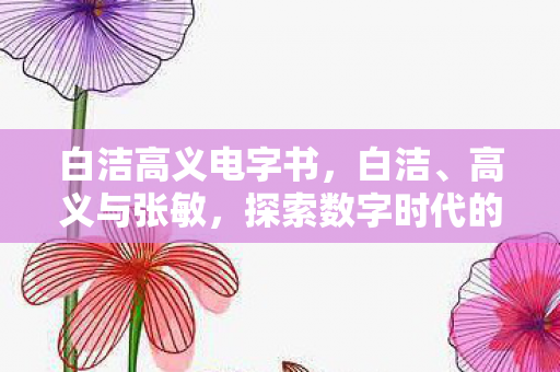 白洁高义电字书，白洁、高义与张敏，探索数字时代的创新与合作