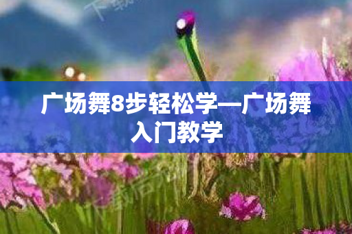 广场舞8步轻松学—广场舞入门教学 广场舞8步轻松学—广场舞入门教学