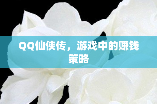 QQ仙侠传,游戏中的赚钱策略 QQ仙侠传,游戏中的赚钱策略