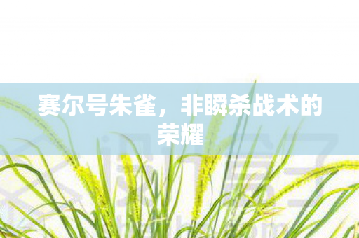 赛尔号朱雀,非瞬杀战术的荣耀 赛尔号朱雀,非瞬杀战术的荣耀