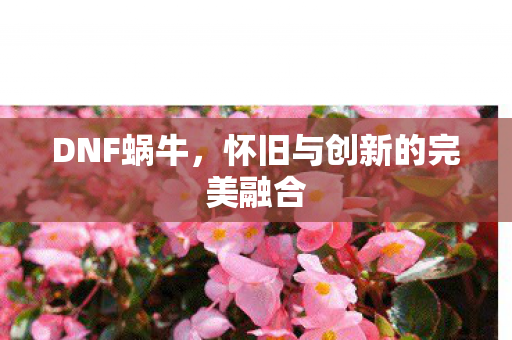 DNF蜗牛，怀旧与创新的完美融合