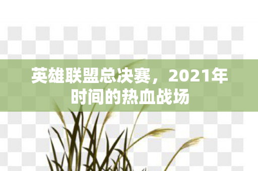 英雄联盟总决赛,2021年时间的热血战场 英雄联盟总决赛,2021年时间的热血战场