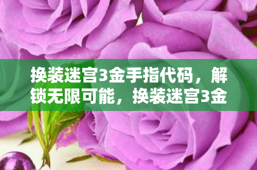 换装迷宫3金手指代码，解锁无限可能，换装迷宫3金手指的奇妙之旅