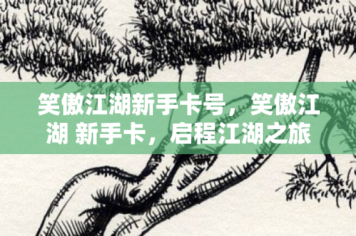 笑傲江湖新手卡号,笑傲江湖 新手卡,启程江湖之旅的钥匙 笑傲江湖新手卡号,笑傲江湖 新手卡,启程江湖之旅的钥匙