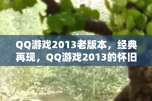 QQ游戏2013老版本,经典再现,QQ游戏2013的怀旧风潮与情怀回忆 QQ游戏2013老版本,经典再现,QQ游戏2013的怀旧风潮与情怀回忆