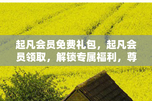 起凡会员免费礼包，起凡会员领取，解锁专属福利，尊享游戏特权