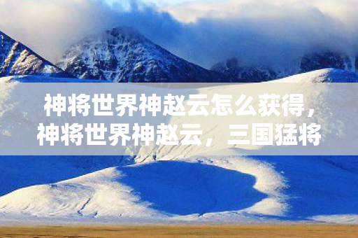 神将世界神赵云怎么获得，神将世界神赵云，三国猛将的传奇再现
