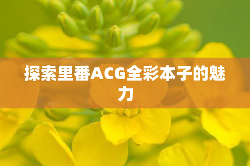 探索里番ACG全彩本子的魅力 探索里番ACG全彩本子的魅力