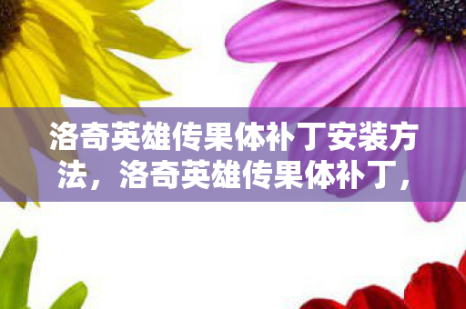 洛奇英雄传果体补丁安装方法，洛奇英雄传果体补丁，提升游戏视觉体验的新选择