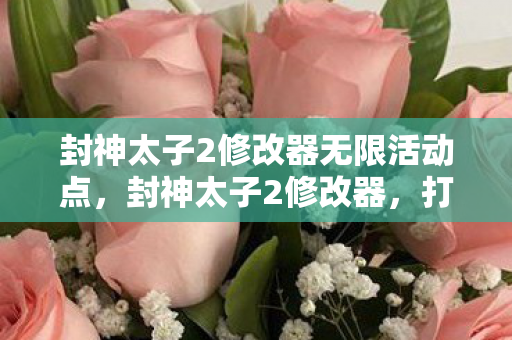 封神太子2修改器无限活动点,封神太子2修改器,打造个性化游戏体验 封神太子2修改器无限活动点,封神太子2修改器,打造个性化游戏体验