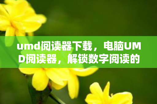 umd阅读器下载,电脑UMD阅读器,解锁数字阅读的便捷新方式 umd阅读器下载,电脑UMD阅读器,解锁数字阅读的便捷新方式