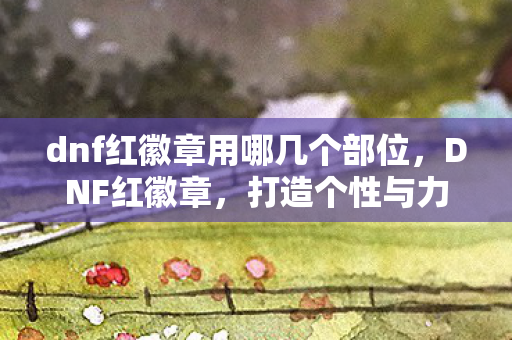 dnf红徽章用哪几个部位,DNF红徽章,打造个性与力量的象征 dnf红徽章用哪几个部位,DNF红徽章,打造个性与力量的象征