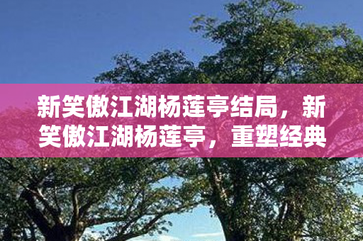 新笑傲江湖杨莲亭结局,新笑傲江湖杨莲亭,重塑经典,再续江湖情缘 新笑傲江湖杨莲亭结局,新笑傲江湖杨莲亭,重塑经典,再续江湖情缘