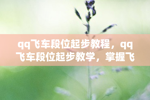 qq飞车段位起步教程,qq飞车段位起步教学,掌握飞车精髓,提升起步速度 qq飞车段位起步教程,qq飞车段位起步教学,掌握飞车精髓,提升起步速度