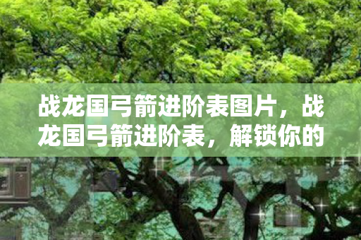 战龙国弓箭进阶表图片,战龙国弓箭进阶表,解锁你的弓箭大师之路 战龙国弓箭进阶表图片,战龙国弓箭进阶表,解锁你的弓箭大师之路