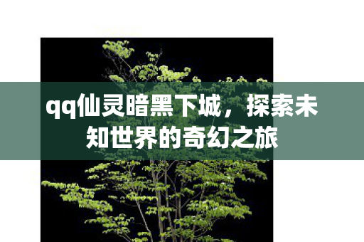 qq仙灵暗黑下城,探索未知世界的奇幻之旅 qq仙灵暗黑下城,探索未知世界的奇幻之旅