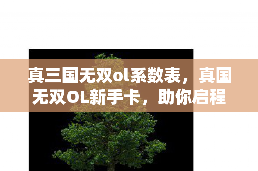 真三国无双ol系数表,真国无双OL新手卡,助你启程,畅游三国世界 真三国无双ol系数表,真国无双OL新手卡,助你启程,畅游三国世界