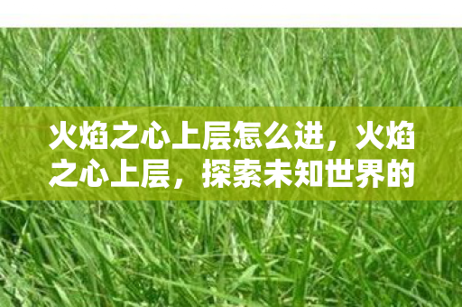 火焰之心上层怎么进,火焰之心上层,探索未知世界的奇幻之旅 火焰之心上层怎么进,火焰之心上层,探索未知世界的奇幻之旅