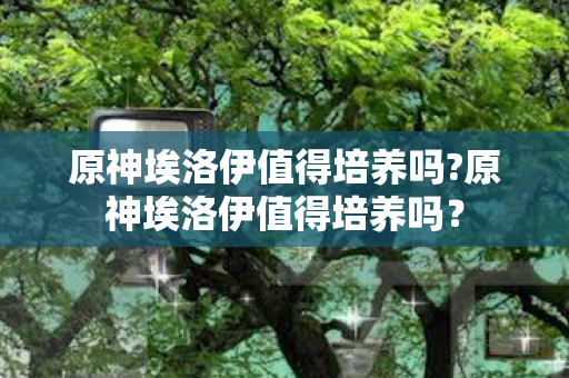 原神埃洛伊值得培养吗?原神埃洛伊值得培养吗? 原神埃洛伊值得培养吗?原神埃洛伊值得培养吗?