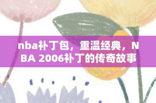 nba补丁包，重温经典，NBA 2006补丁的传奇故事