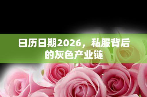 曰历日期2026,私服背后的灰色产业链 曰历日期2026,私服背后的灰色产业链