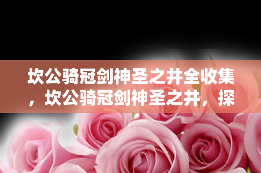 坎公骑冠剑神圣之井全收集,坎公骑冠剑神圣之井,探索未知世界的奇幻之旅 坎公骑冠剑神圣之井全收集,坎公骑冠剑神圣之井,探索未知世界的奇幻之旅