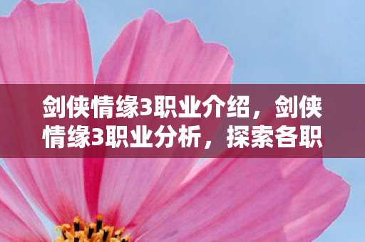 剑侠情缘3职业介绍,剑侠情缘3职业分析,探索各职业的独特魅力与策略 剑侠情缘3职业介绍,剑侠情缘3职业分析,探索各职业的独特魅力与策略