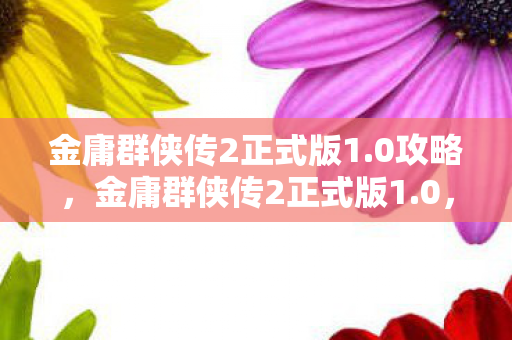 金庸群侠传2正式版1.0攻略,金庸群侠传2正式版1.0,重温经典,再续江湖梦 金庸群侠传2正式版1.0攻略,金庸群侠传2正式版1.0,重温经典,再续江湖梦