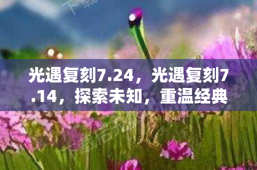 光遇复刻7.24,光遇复刻7.14,探索未知,重温经典 光遇复刻7.24,光遇复刻7.14,探索未知,重温经典