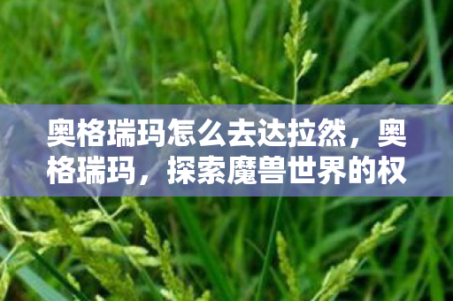 奥格瑞玛怎么去达拉然，奥格瑞玛，探索魔兽世界的权力中心