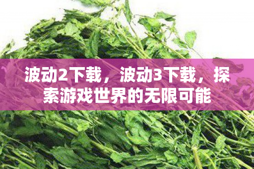 波动2下载,波动3下载,探索游戏世界的无限可能 波动2下载,波动3下载,探索游戏世界的无限可能