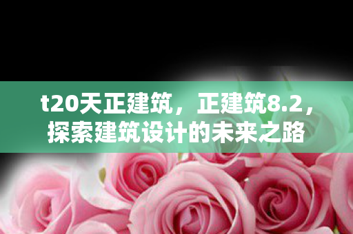 t20天正建筑,正建筑8.2,探索建筑设计的未来之路 t20天正建筑,正建筑8.2,探索建筑设计的未来之路