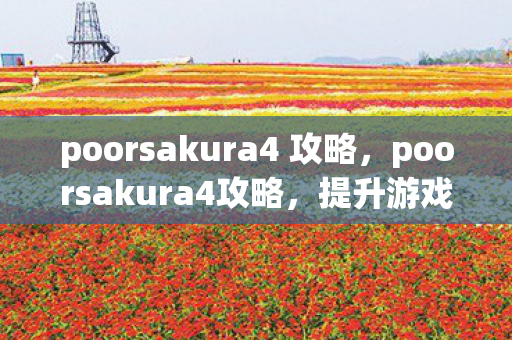 poorsakura4 攻略,poorsakura4攻略,提升游戏效率与战斗力的全面指南 poorsakura4 攻略,poorsakura4攻略,提升游戏效率与战斗力的全面指南